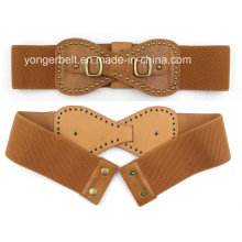 PU Women Elastic Belt